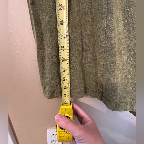 NWT Heyson olive green women’s button trench coat jacket size L - Picture 9 of 12